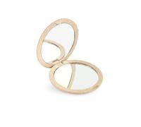 Beter Espejo Bolso Natural Fiber Doble Plegable X4 Beige 1 Un