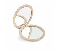 Beter Espejo Bolso Natural Fiber Doble Plegable X4 Beige 1 Un