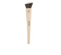 Beter - Pennello da fondotinta Kabuki, piatto, in pelo sintetico, cruelty free, Natural Fiber, manico in fibra naturale di grano, ideale per il vostro astuccio di pennelli da trucco