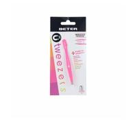 Pinza Depilar Magnética Punta Recta Fucsia