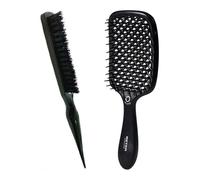 Beter - Set 2 Spazzole per Capelli Donna: The Primer Brush Spazzola Districante Antistrappo Resistente al Calore fino a 180º + Spazzola Quick Volume per Cotone, Acconciature Raccolte e Volume