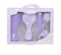 Beter - Set per la cura del bambino, Kit pulizia neonato, Set neonato, Forbici, lime per unghie, tagliaunghie, pettine e spazzola neonato, Kit neonato igiene, Regalo neonato, Neonato accessori, Gufo