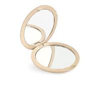 Beter - Specchietto da borsetta, Ingrandimento x4, Specchietto borsa, Realizzato con fibre di grano, Specchio doppio in fibra naturale, Perfetto da portare in borsa e in viaggio, Specchietto donna
