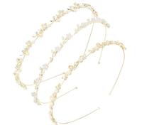 BETESSIN 3pz Cerchietti per Capelli con Strass Cristallo Perle Fasce Coroncine con Strass Cerchietti per Decorazione Capelli Sposa Damigelle Donna Compleanno Matrimonio Nozze