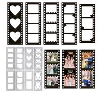BETESSIN 8pz Fustelle Stencil Cutting Dies Mini Cornici per Foto Fustelle Cornici Fotografiche per Scrapbooking Creazione Artigianato Fai da Te
