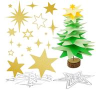 BETESSIN Fustelle Stencil Cutting Dies Stelle Fustelle Stella di Natale per Biglietti d'Inviti Cartolina Auguri Cutting Dies Stella Artigianato Fai da Te Festa di Natale