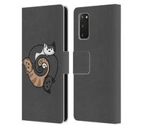 BETH WILSON GATTI DOODLE 2 CUSTODIA COVER A PORTAFOGLIO PER SAMSUNG TELEFONI 1