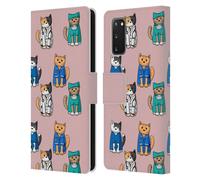 BETH WILSON GATTI DOODLE 2 CUSTODIA COVER A PORTAFOGLIO PER SAMSUNG TELEFONI 1