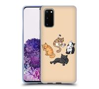 BETH WILSON GATTI DOODLE 2 CUSTODIA COVER MORBIDA IN GEL PER SAMSUNG TELEFONI 1