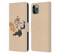 BETH WILSON GATTI DOODLE 2 CUSTODIA COVER PORTAFOGLIO IN PELLE PER APPLE iPHONE