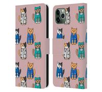 BETH WILSON GATTI DOODLE 2 CUSTODIA COVER PORTAFOGLIO IN PELLE PER APPLE iPHONE