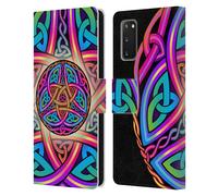 BETH WILSON NODI CELTICI ARCOBALENO CUSTODIA COVER A PORTAFOGLIO PER SAMSUNG 1