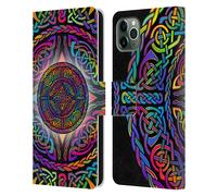 BETH WILSON RAINBOW CELTIC KNOTS CUSTODIA COVER A PORTAFOGLIO PER APPLE iPHONE