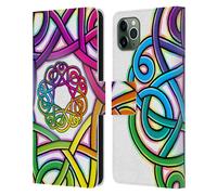BETH WILSON RAINBOW CELTIC KNOTS CUSTODIA COVER A PORTAFOGLIO PER APPLE iPHONE