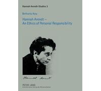 Bethania Assy Hannah Arendt - An Ethics of Personal Responsibility (Tascabile)
