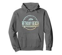 Bethany Beach Delaware - Bethany Beach DE Vintage Surf Felpa con Cappuccio