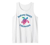 Bethany Beach Delaware Coastal Rustic Acquerello Tartaruga Canotta
