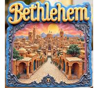 Bethlehem Antiche Strade Tramonto Cupole e Silenzio Scolpito nella Pietra Magnete Dove il Crepuscolo Doratura le Mura Sacre Ricordo per Tutte le Superfici Metalliche in Casa PMMA
