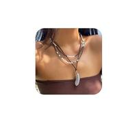 Bethynas Collana girocollo con perline multistrato, stile bohémien, retrò, marrone, etnico, tribale, regolabile, da spiaggia, girocollo, gioielli per donne, lega e perline, Perline