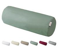 beties BasicSoft XL - Fodera per cuscino cervicale, circa 25 x 70 cm, 100% cotone, jersey di cotone, per schiena/gambe, per la conservazione della gravidanza, colore: verde naturale