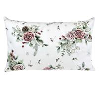 beties - Magia dell'Winter Collection - Federa decorativa per cuscino a forma di malva gelo, ca. 25 x 35 cm; in 100% cotone - rose smerigliate in Mauve & Rosé - elegante, tranquilla e invernale