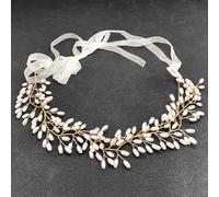BETITETO Cerchietto vintage da sposa con perle e perla, accessorio per capelli per donne e ragazze