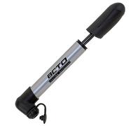 Mini Pompa Beto MP 67 in Alluminio Argento/Nero per Valvole FV/AV/DV con Supporto Universale