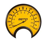 Beto Floor Pump Giallo,Nero 160 Psi Yellow / Black