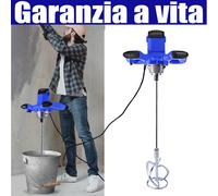 Betoniera Elettrica Miscelatore per Malta 2600W Miscelatore Cemento Calcestruzzo