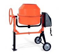 Betoniera elettrica mixer cemento 180 lt potenza 900 watt