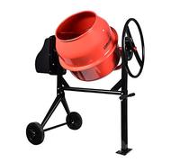 Betoniera Impastatrice Elettrica Miscelatore Cemento Con Due Ruote con Certificazione CE. Da 70L 275W e 140L 550W (140L)