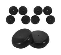 BETOOKY 10 Pezzi Tappi Incassata All'abrasione Superficie in e Resistente Antiscivolo a Plastica Nera da 43mm Gambe Deambulatore Anziani, Adatti Bagni e Passaggi Esterni