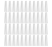 BETOOKY 100 cappucci per pinzette per strumenti di bellezza, protezioni per punte di pinzette sottili antiscivolo, guaina protettiva trasparente per uso spa e trucco domestico, 5/64" ID x 0,6