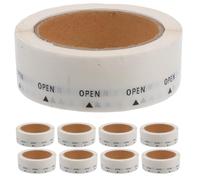 BETOOKY 1000 pezzi di adesivi con sigillo staccabile: etichette trasparenti aperte, sigilli trasparenti per la sigillatura di buste - Etichette adesive adatte per spedizioni, logistica e imballaggi di