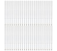 BETOOKY 120 Pezzi Ricarica Penna Sfera Bianca per Scuola e Ufficio Inchiostro a Linee Nitide e Resistenti, Grande Capacità e Design Minimalista in Plastica