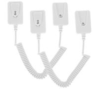 BETOOKY 2 Pezzi Cavo Sicurezza Telecomando Anti-smarrimento Gancio Autoadesivo in Plastica, Installazione senza Fori per Accessori Tv e Controllo Remoto