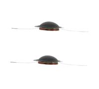 BETOOKY 2 Pezzi Membrana per Tweeter Audio Casa 4ω Nero in Metallo e Plastico Gestione Potenza Elevata e Dettaglio Migliorato per Uso su Palco