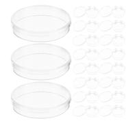 BETOOKY 20 Piastre di Coltura per Laboratorio con Coperchio, Piastre di Petri in Plastica Trasparente 35mm per Colture Cellulari, Ingegneria Tissutale e Esperimenti Scientifici