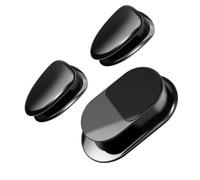 BETOOKY 3 Pezzi Gancio Magnetico per Auto e Ufficio, Mini Pratico Nero | Foglio di Ferro Incluso, per Dispositivi e Sacchetti, Blocca Oggetti in Modo Sicuro, Uso Auto Ufficio