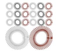 BETOOKY 30 Pezzi Cerchietti Elastici per Chioma Donna e Ragazze in Plastico, Pettini Flessibili a Forma Circolare per Sport e Acconciature Rapide