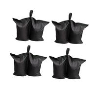 BETOOKY 4 Pezzi Sacchi di Sabbia per Copertura Nero in Pvc Cuciture Resistenti e Fermagli Facili da Usare per Giardino e Mercato