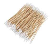 BETOOKY 400 Pezzi Bastoncini di Cotone Manico in Legno Assorbente per Pulizia Doppia Appuntita e Arrotondata per e Applicazioni Nail Art