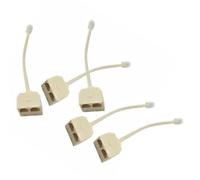 BETOOKY 5 Pezzi Splitter Telefonica Rj11 Funzione Suoneria Simultanea, Set da 5 Adattatori in Plastica Beige per Ufficio