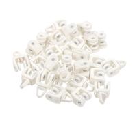 BETOOKY 50 Pezzi Carrucola per Tende Silenziosa Rullo Flessibile per Binario Tende Runner per Accessori per Supporto Stabile e Spostamento Fluido