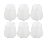 BETOOKY 6 Pezzi Paralume a Clip Beige a Forma di Tamburo per Lampada da Comodino e Scrivania, Facile Installazione Supporto Stabile, Adatto per Cameretta