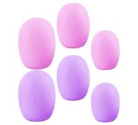 BETOOKY 6 pezzi Proteggi Pennelli Trucco Silicone Coprisetole Morbidi per Viaggio Custodie Protettive Polvere per Pennello Fondotinta e Blush Portapennelli Makeup Pratici e Riutilizzabili