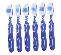 BETOOKY 6 pezzi Spazzolini da Denti Mini con Impugnatura Larga e Setole Morbide Spazzolini Sicuri per Uso in Strutture Correzionali e Centri di Recupero Facili da Pulire e Indossare