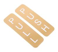 BETOOKY Adesivi per Porte Push Pull in Pvc Oro Installazione Semplice senza Attrezzi, Decorazione Elegante per Porte Scorrevoli in Casa o Ufficio