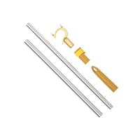 BETOOKY Asta Telescopica Lunghezza 64-101cm Leggera e Regolabile per Stendere Panni in Alluminio e Acciaio Inossidabile per Uso Domestico e Armadi