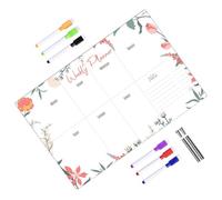 BETOOKY Bacheca per Messaggi in Acrilico Trasparente Cancellabile Penne, Set da 9 Pezzi, Lavagna Acrilica Piccola Multifunzionale per Casa, Ufficio e Scuola, Pannello Leggero per Appunti